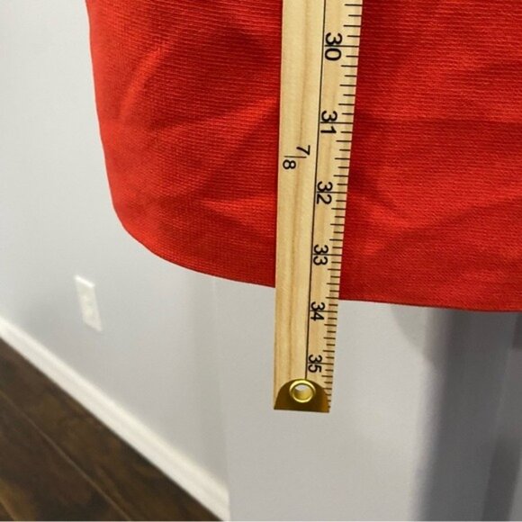 Trina Turk Dress Size 4 Red Caicos Shift Mini Mod 60s Style Pocket Front - Picture 10 of 12